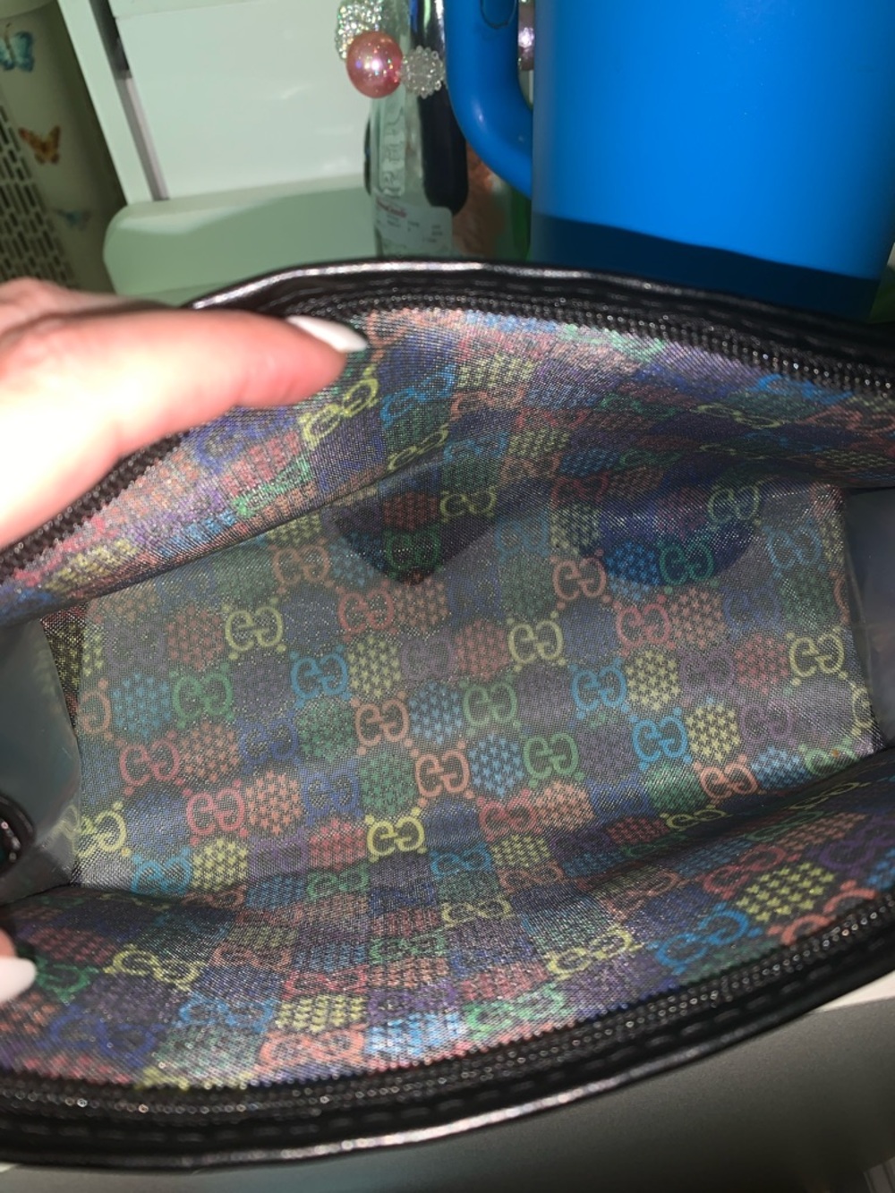 Monogram Multicolor mesh bag - Picture 4 of 6